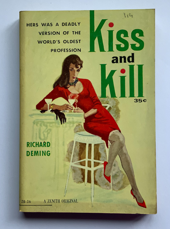 KISS AND KILL U.S. pulp fiction crime book 1960